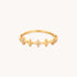 Cosmic Star Stacking Ring in Gold
