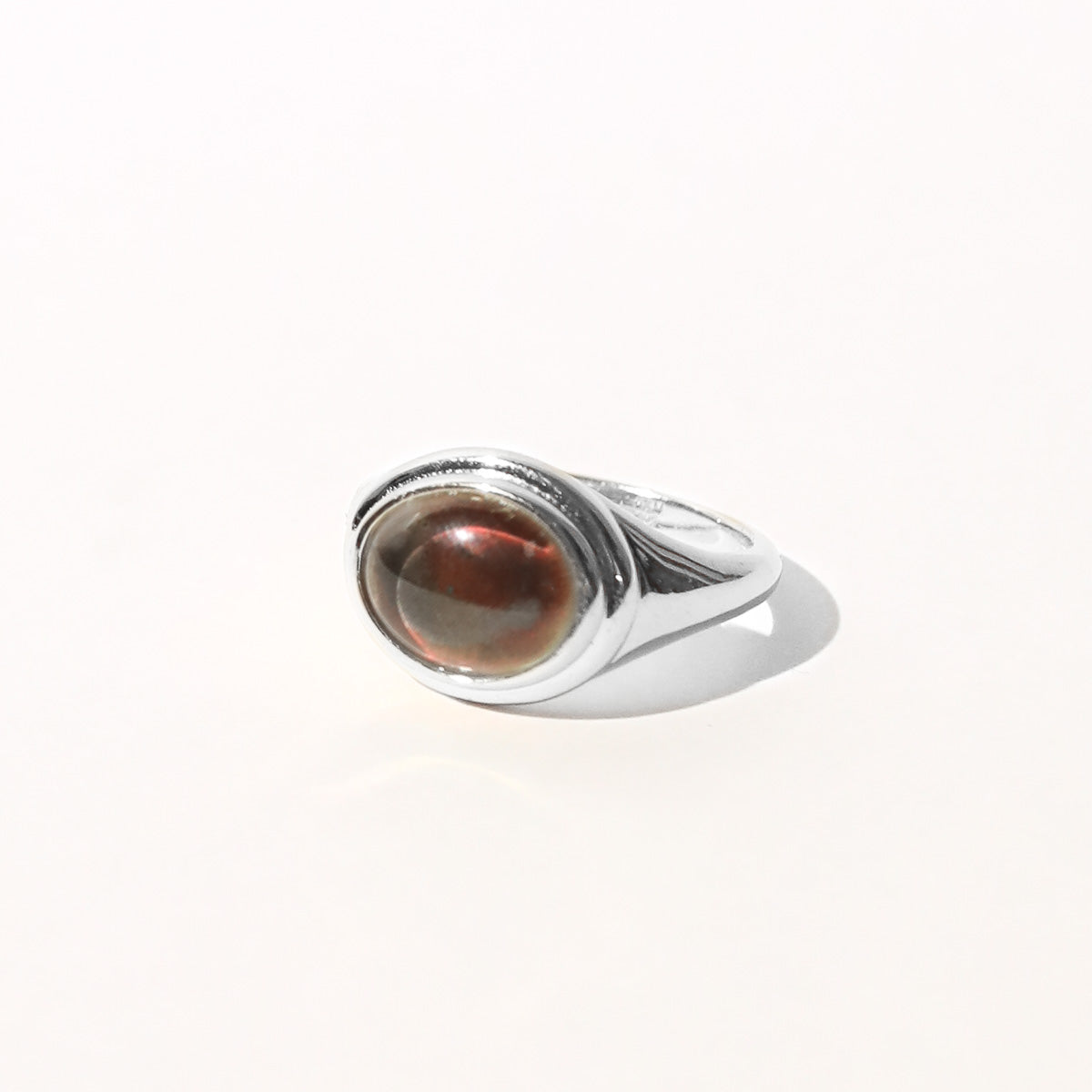 Mood Ring in Silver flat lay shot