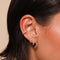 Celestial Crystal Ear Cuff in Gold worn