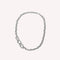 Orbit Chain Necklace in Silver flat lay