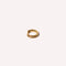 Pleated Hoop 8mm in Gold flat lay