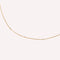 Station Navette Crystal Necklace in Gold close up