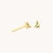 Olivine Stud Earrings in Gold
