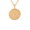 Aquarius Zodiac Pendant Necklace in Gold back of pendant