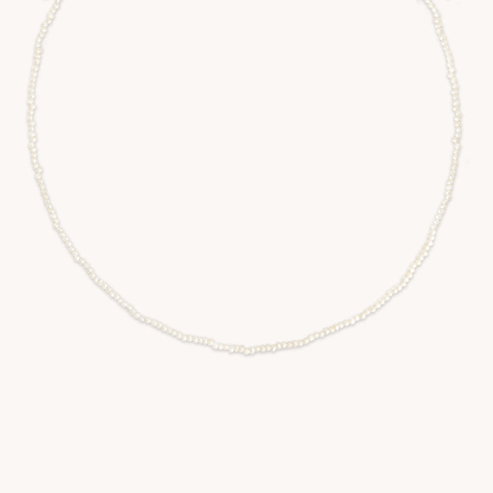 Radiant Pearl Necklace in Gold