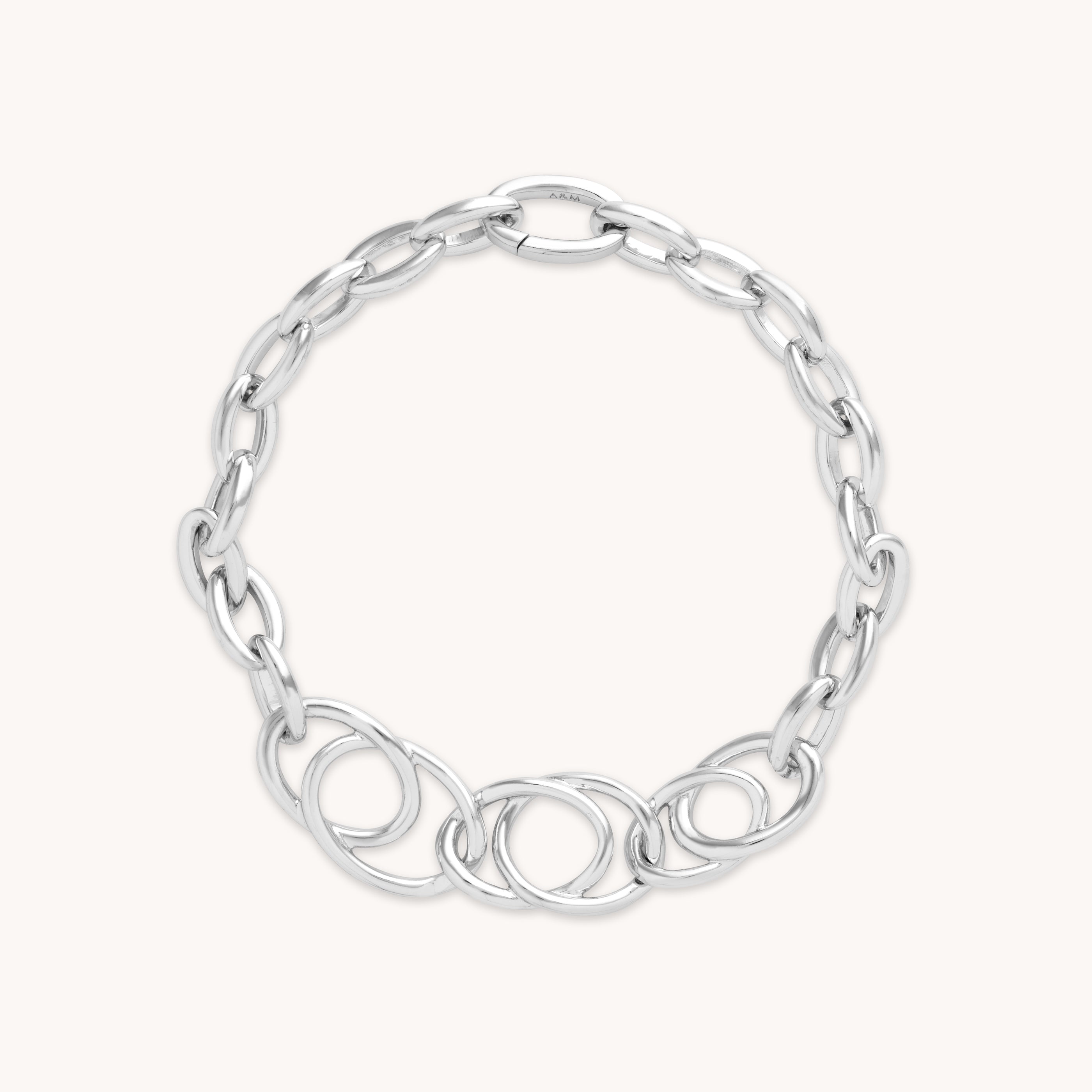 Orbit Chain Bracelet in Silver