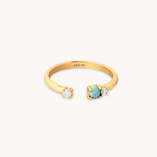 Aura Opal Ring in Gold