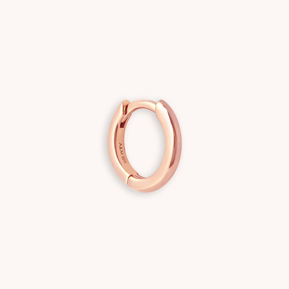 Essential 8mm Hoop in Rose Gold