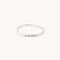 Topaz Band Ring in Solid White Gold