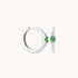 Tsavorite Hoops in Solid White Gold
