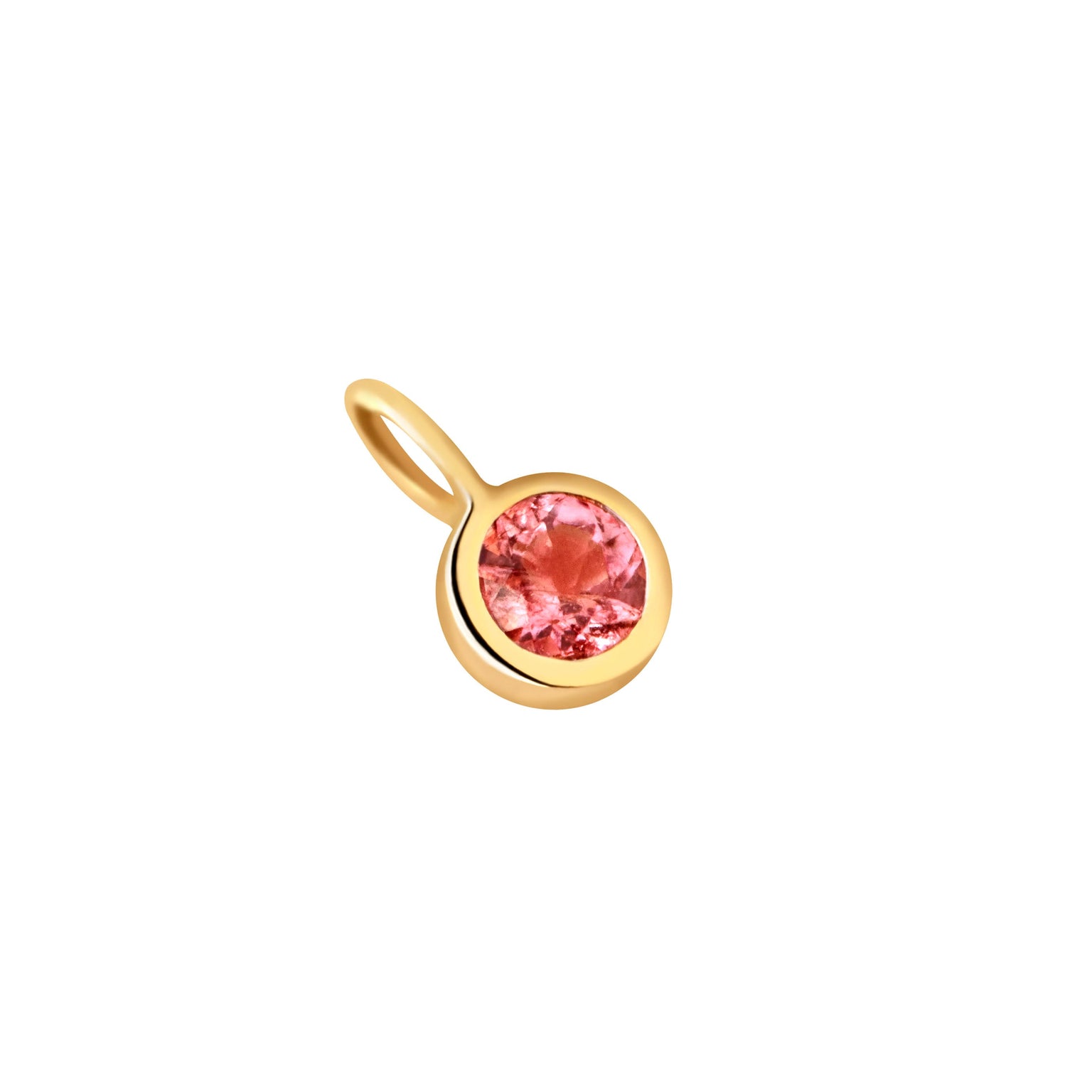 Garnet Friendship Charm 9k Gold