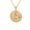 Leo Zodiac Pendant Necklace in Gold