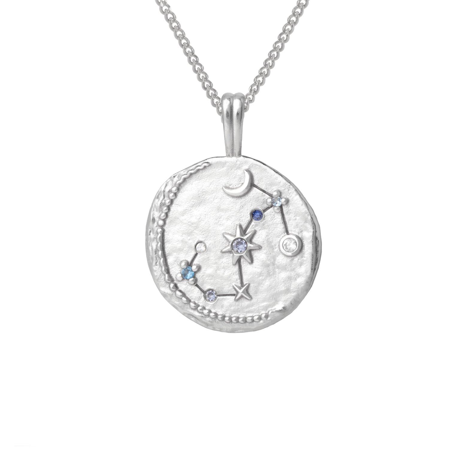 Scorpio Zodiac Pendant Necklace in Silver