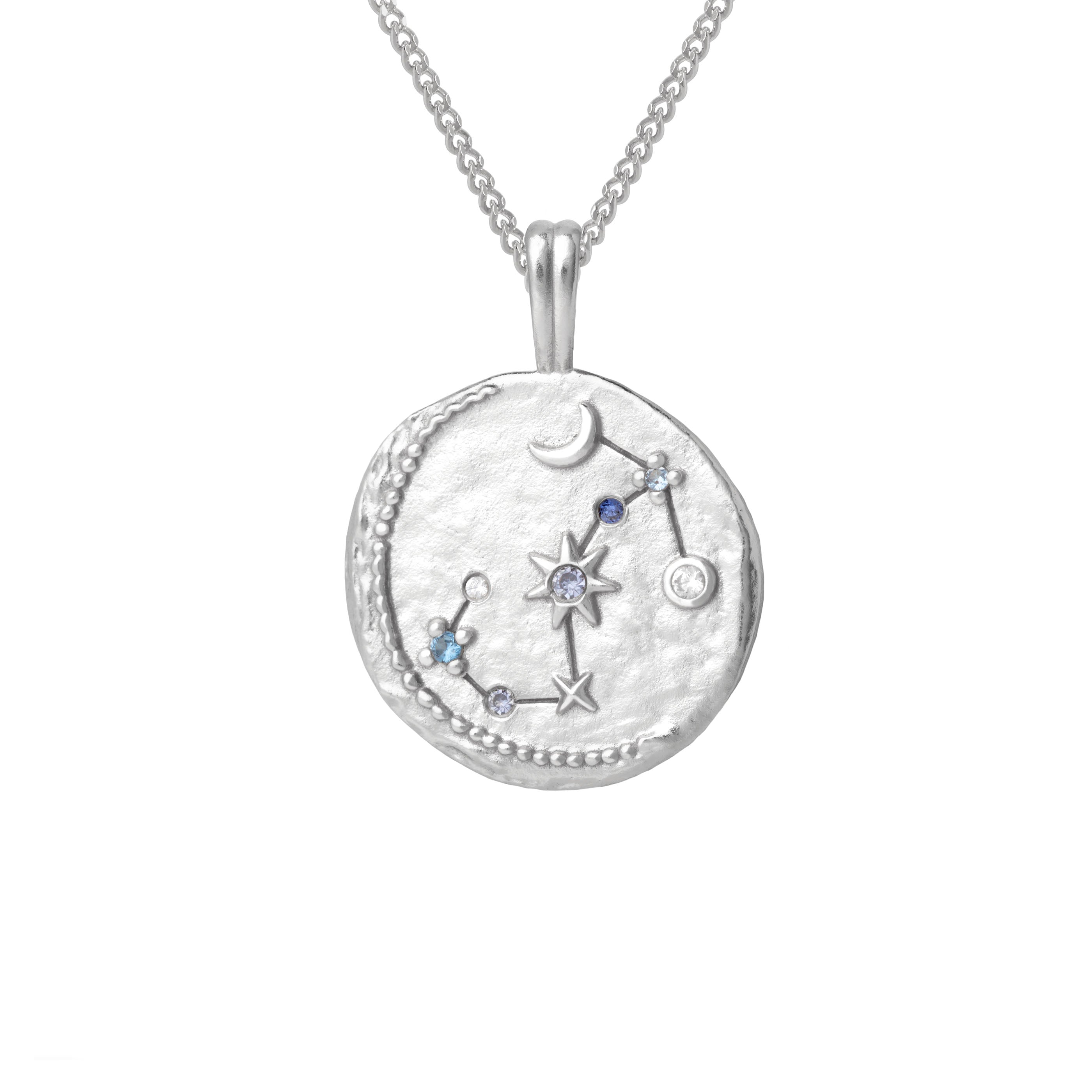 Scorpio Zodiac Pendant Necklace in Silver