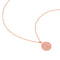 Gemini Zodiac Pendant Necklace in Rose Gold