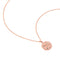 Virgo Zodiac Pendant Necklace in Rose Gold