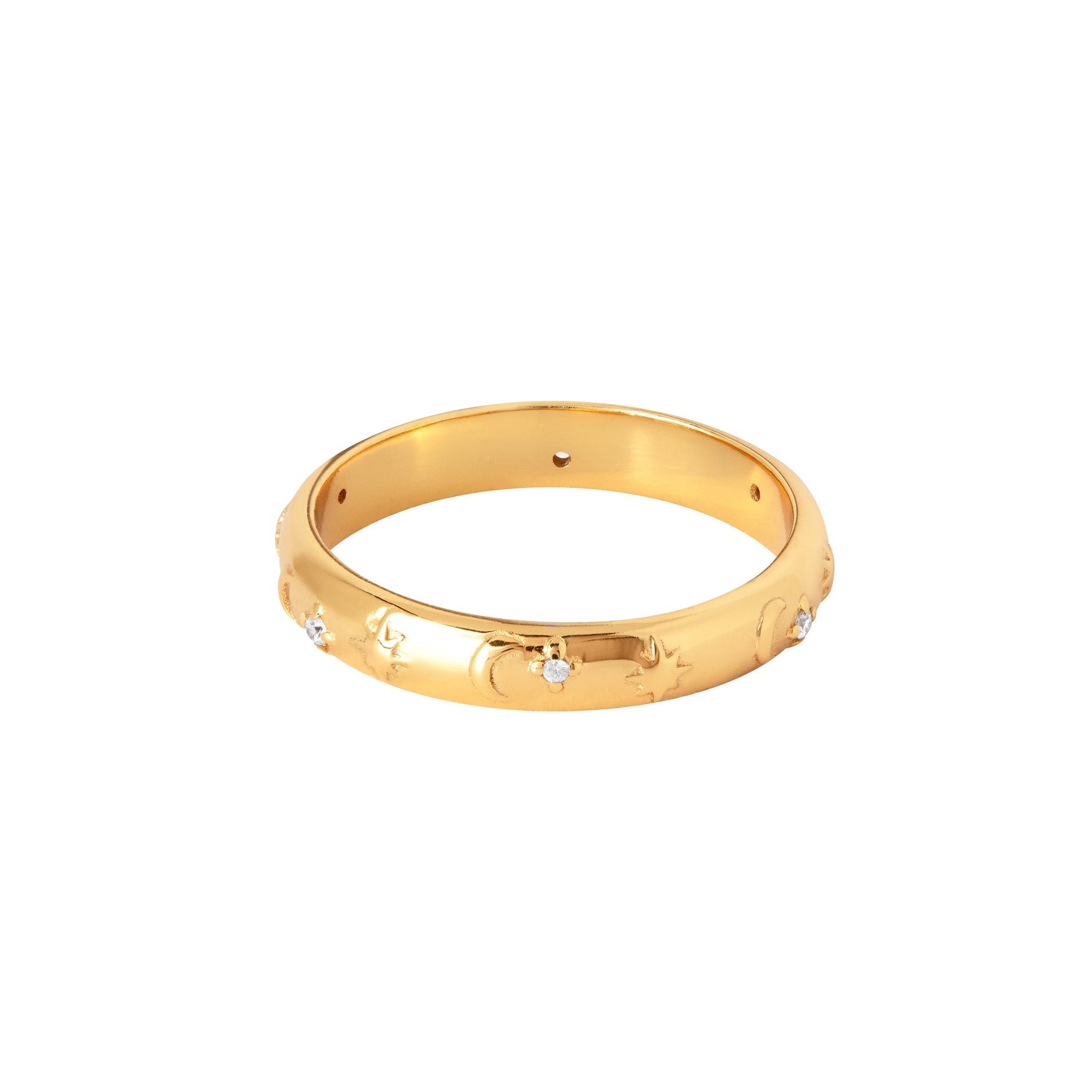 Celestial Band Ring in Gold