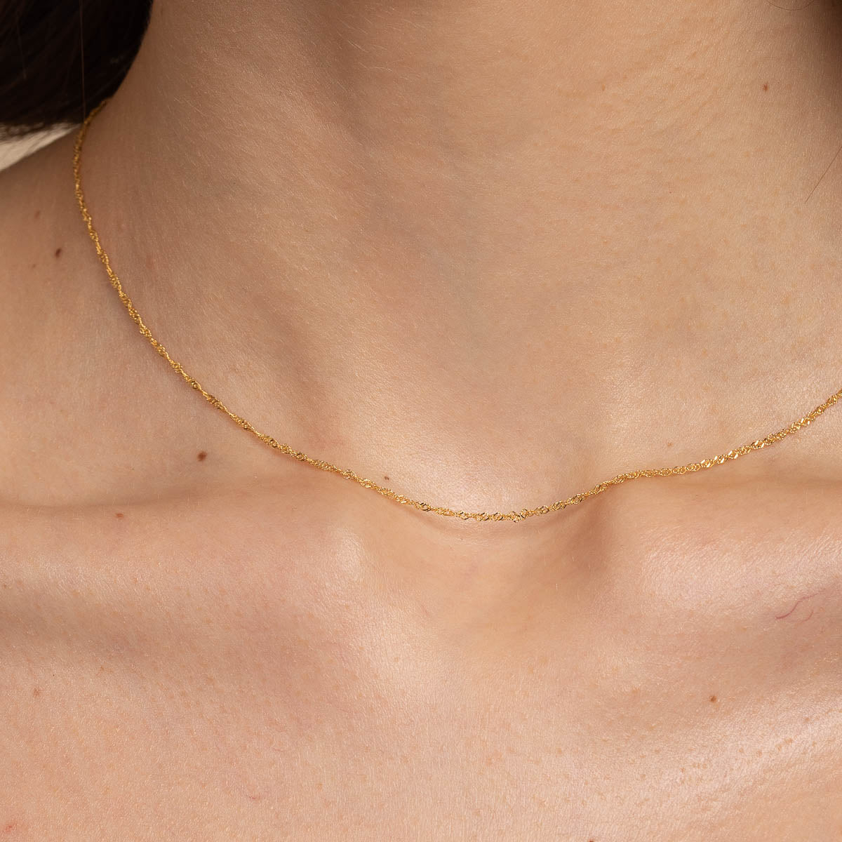 Astrid Chain Necklace in Solid Gold