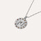 Sagittarius Bold Zodiac Pendant Necklace in Silver flat lay
