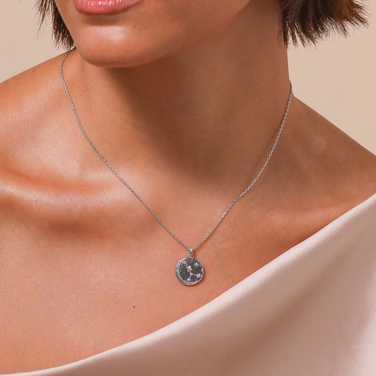 CANCER zodiac sign necklace silver 925 Store GIORRE