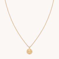 Capricorn Zodiac Pendant Necklace in Gold