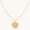 Cancer Bold Zodiac Pendant Necklace in Gold