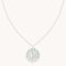 Capricorn Bold Zodiac Pendant Necklace in silver