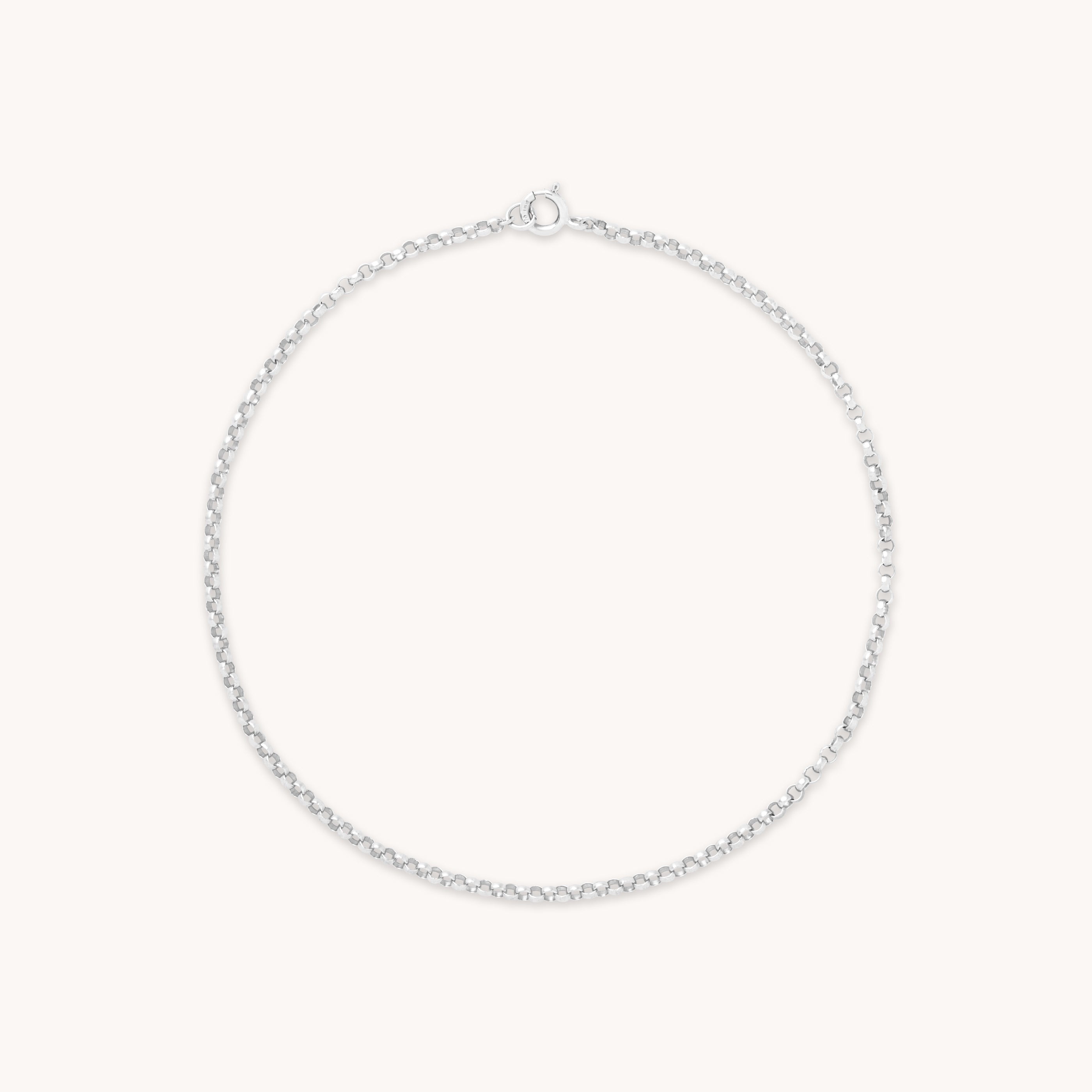 Chelsea Chain Bracelet in Solid White Gold