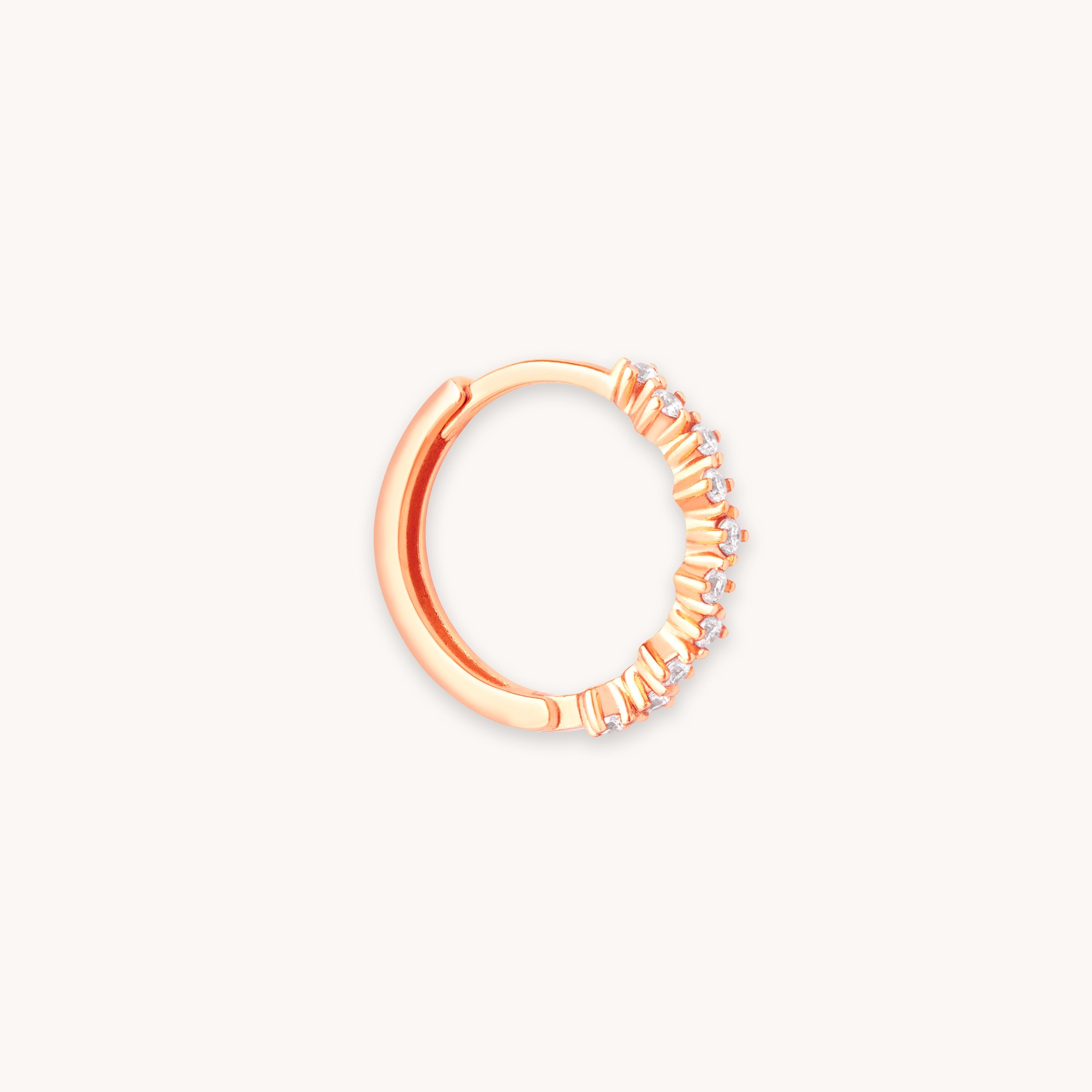 Cluster Hoop 11.5mm in Rose Gold