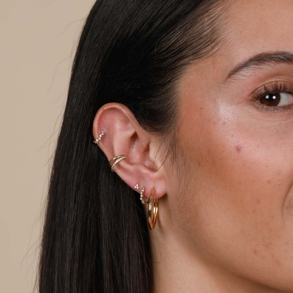 Gold Ear Cuff, Braided Ear Cuff, Non Pierced Ear Cuff, Gold Filled Ear  Cuff, Cartilage Earring, Gold Filled Ear Wrap - Etsy | Rose gold ear cuff, Gold  ear cuff, Cartilage ear cuff