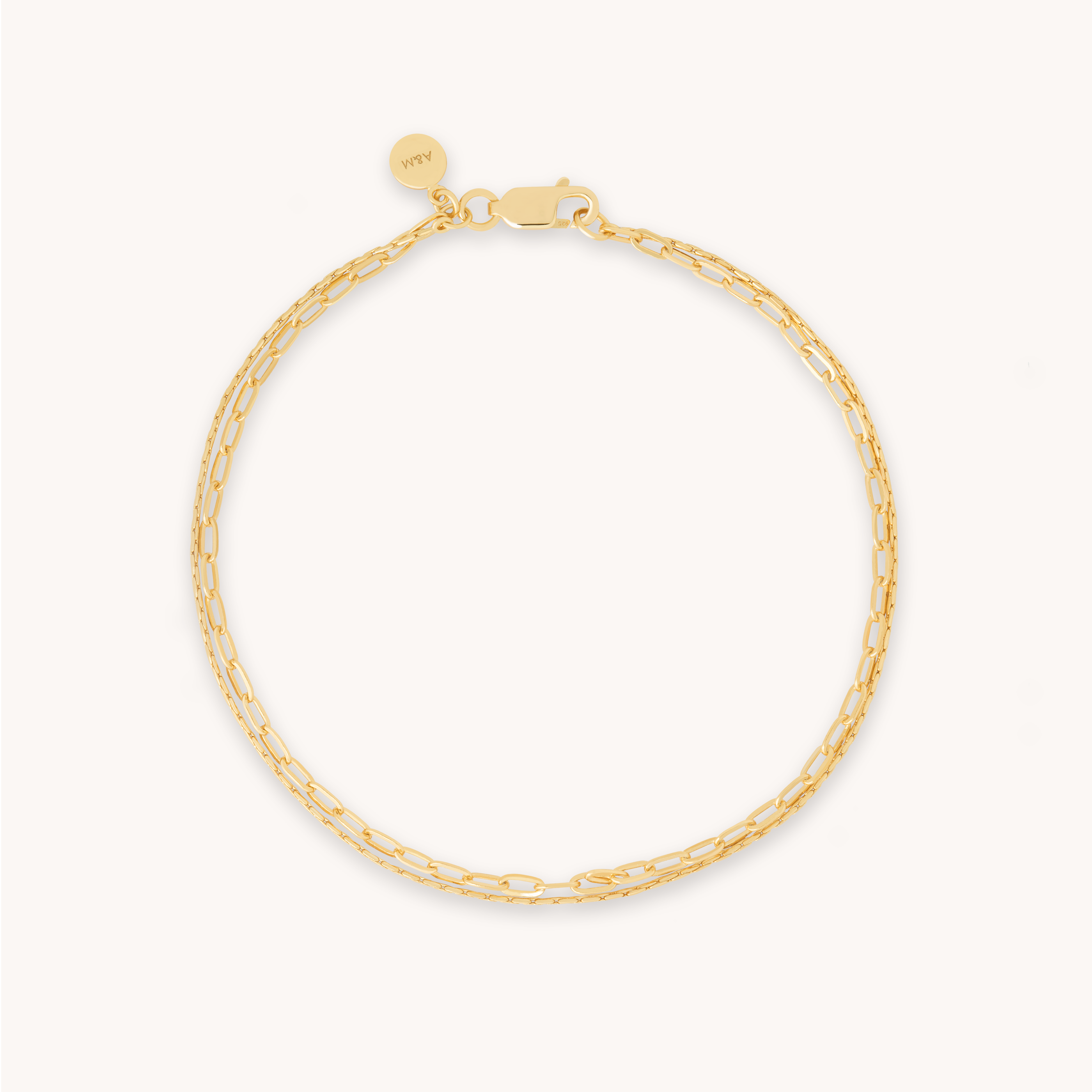 Double Chain Bracelet in Gold