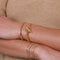 Worn image of Duo T-Bar Bracelet in Gold