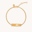 Etched ID Bracelet in Gold