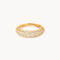 Glimmer Pave Dome Ring in Gold