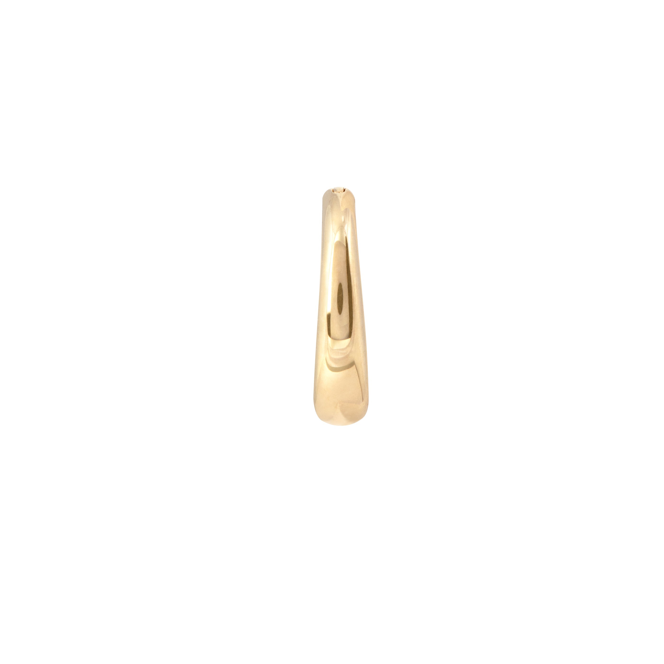 Solid Gold Graduated Rook Hoop