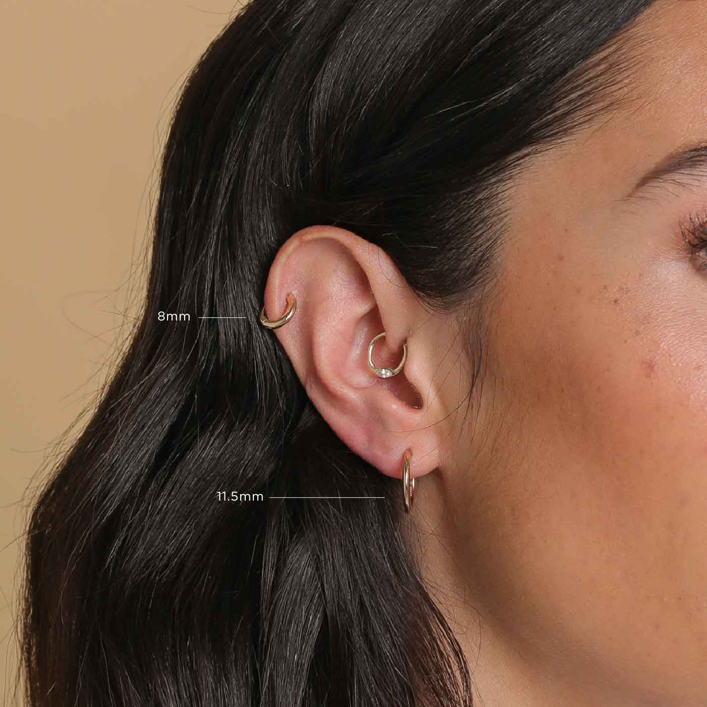 Buy The Essential Hoop Chunky Gold Hoop Earrings Minimalist Online in India   Etsy
