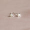 June Birthstone Stud Earrings in Silver with Moonstone CZ