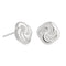 Knot Stud Earrings in Silver