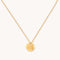 Molten Coin Pendant Necklace in Gold