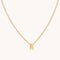 H Initial Pendant Necklace in Gold