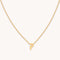 P Initial Pendant Necklace in Gold
