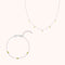 Olivine Charm Stacking Set in Silver