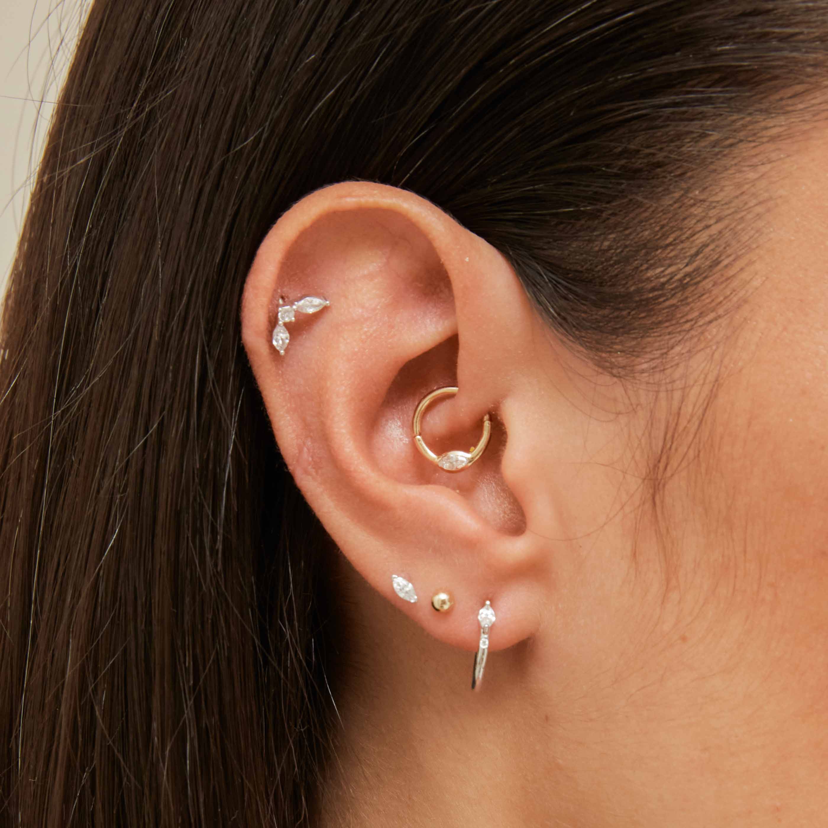 Daith shop hoop earring