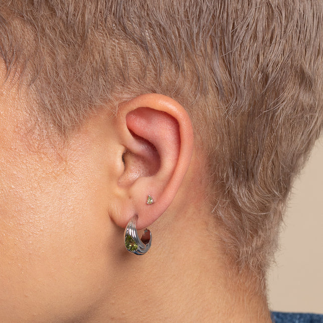 Confidence Olivine Stacking Set in Silver