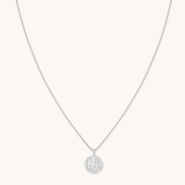 Scorpio Zodiac Pendant Necklace in Silver