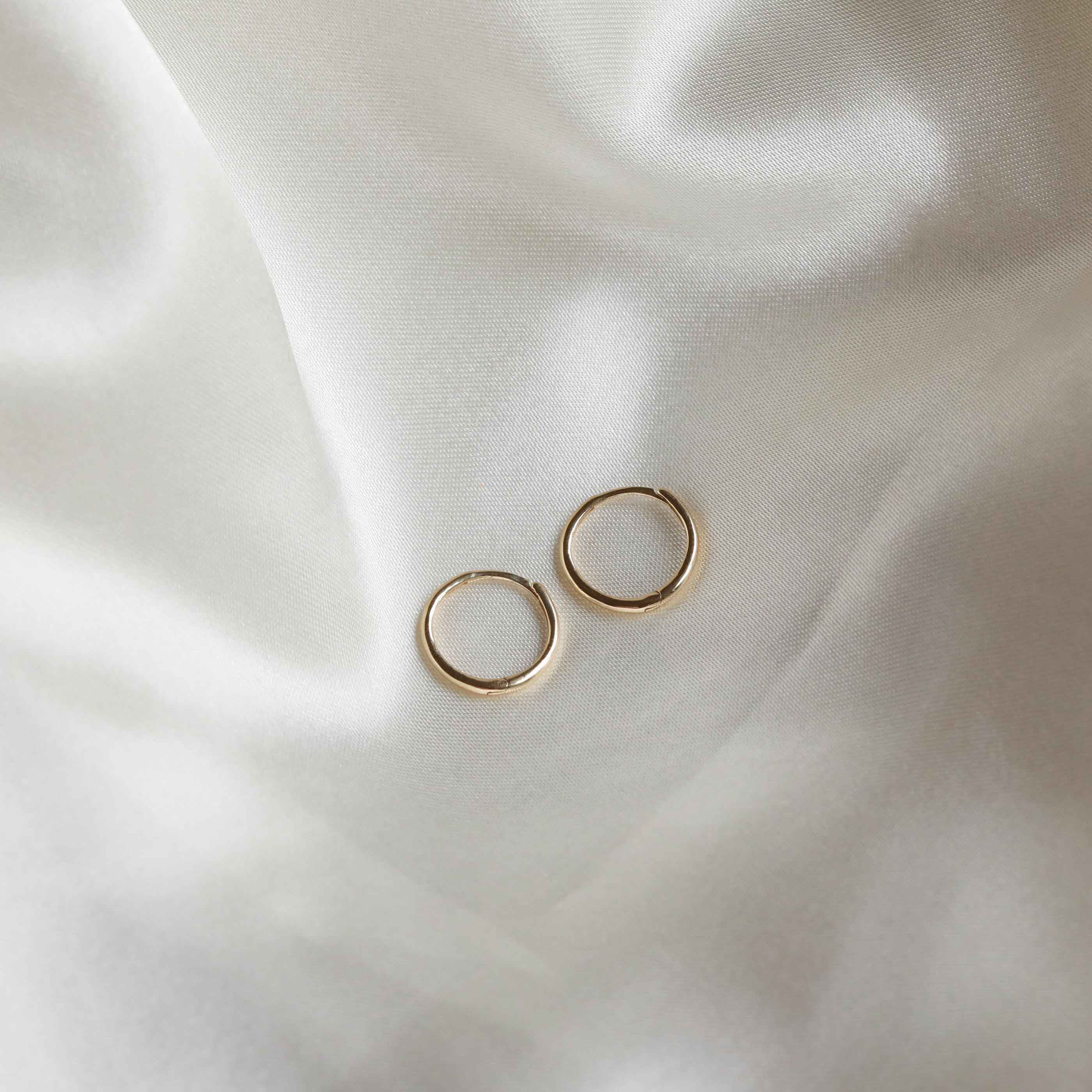 Simple Hoops in Solid Gold
