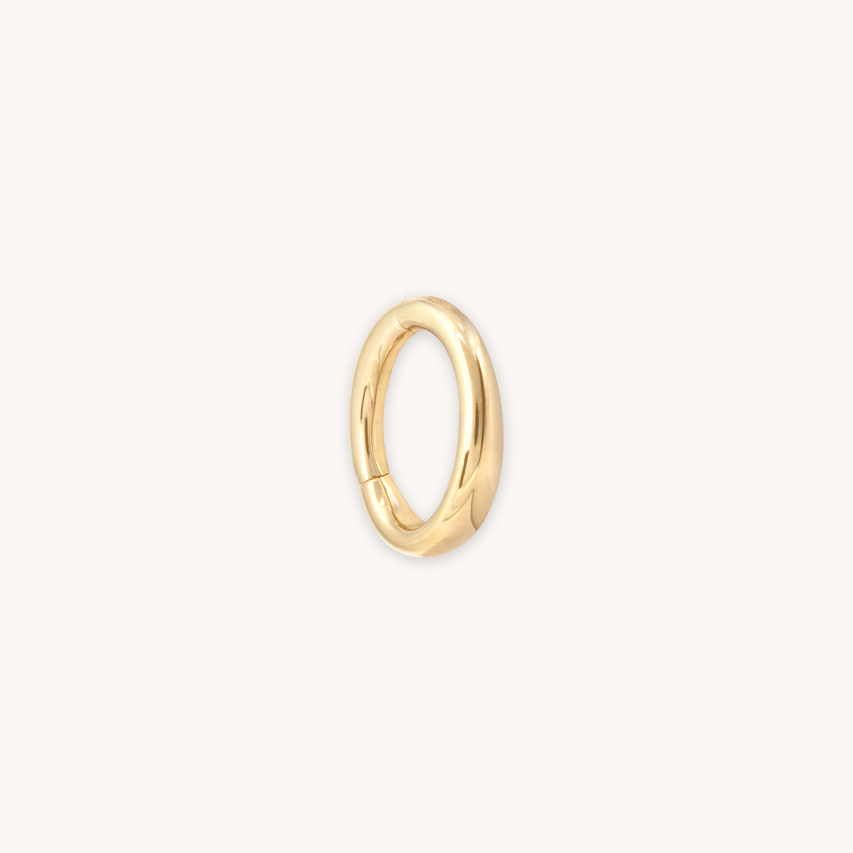 10KT Yellow Gold Round Tube Hoop Earrings 10mm – LSJ