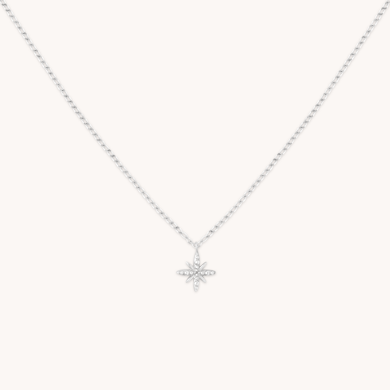 Twilight Pendant Necklace in Solid White Gold with 14CT solid gold label