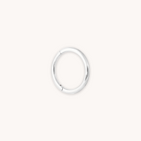 SOLID WHITE GOLD SIMPLE PIERCING HOOP