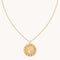 Taurus Bold Zodiac Pendant Necklace in Gold